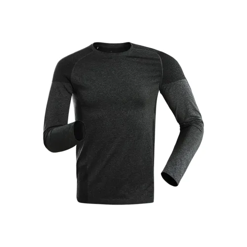 BKCXZICE Осенний Эластичный Быстросохнущий Тренировочный Костюм Спортивная Рубашка Длинный Рукав Мужской