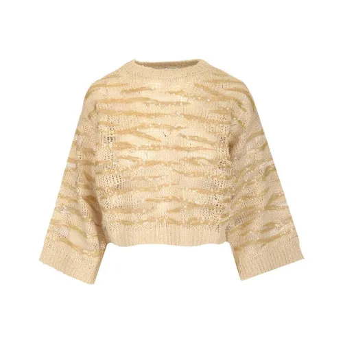 BRUNELLO CUCINELLI SS22 Свитер Женский Бежевый