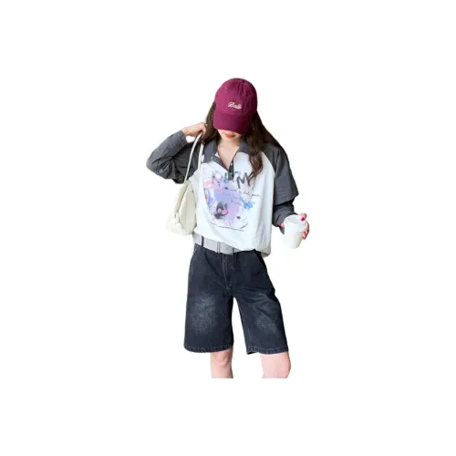 NANING9 Серые Женские Футболки