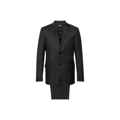 Zegna SS24 Бизнес-костюм мужской черный