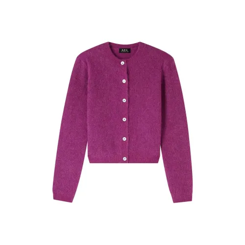 A.P.C FW24 Свитер Женский Фуксия
