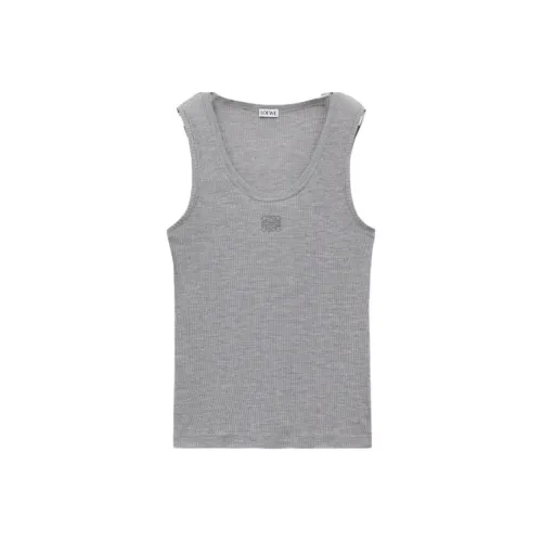 LOEWE SS25 Майка Женская Серого цвета