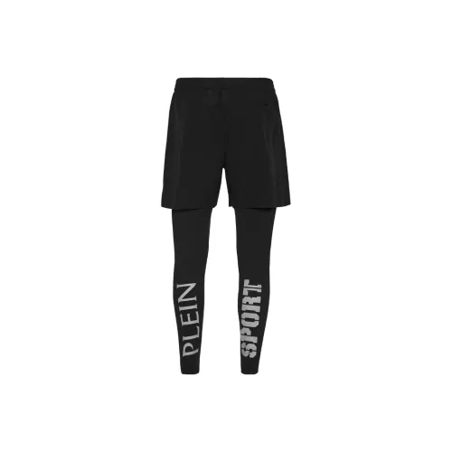 PLEIN SPORT Спортивные брюки Мужские Черные