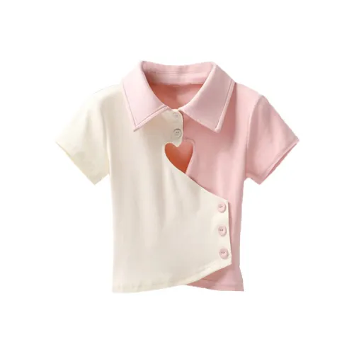 Ning Cai Yuer Стандартная T-рубашка Женская Розовая