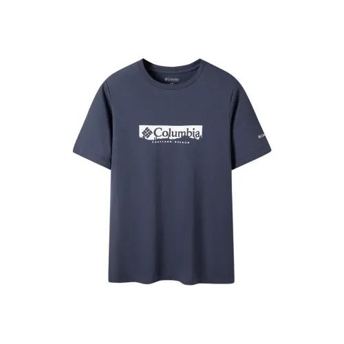 Columbia City Outdoor Collection Женские рубашки с коротким рукавом, синие