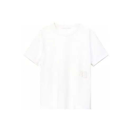 Alexander Wang SS22 Стандартная T-рубашка Женская Белая