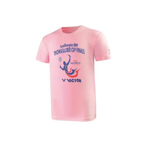 VICTOR Бадминтон Джерси Унисекс Розовый