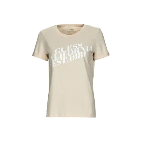 GUESS Бежевые Женские Футболки