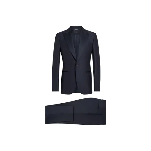 Zegna Бизнес-костюм мужской морской синий