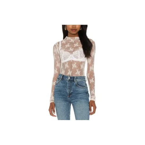 FREE PEOPLE Белые Женские Рубашки