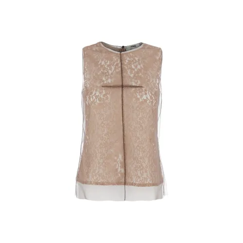 FENDI Бежевые Женские Майки