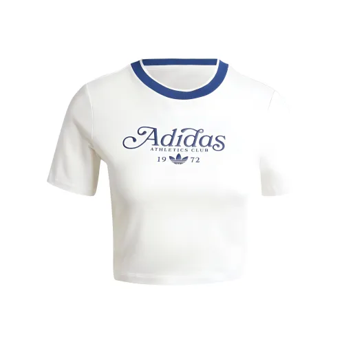 Adidas Значок Белый Женские Футболки