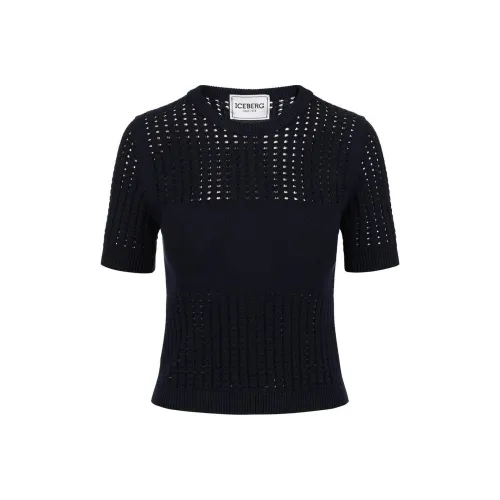 Цвет айсберга стандартный T-рубашка женский синий