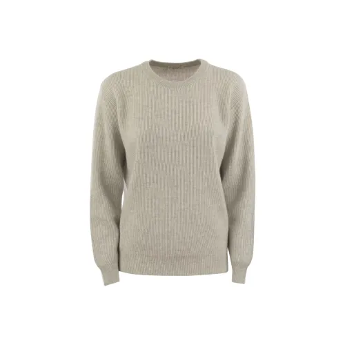 Brunello Cucinelli Светло-янтарные Женские Свитеры