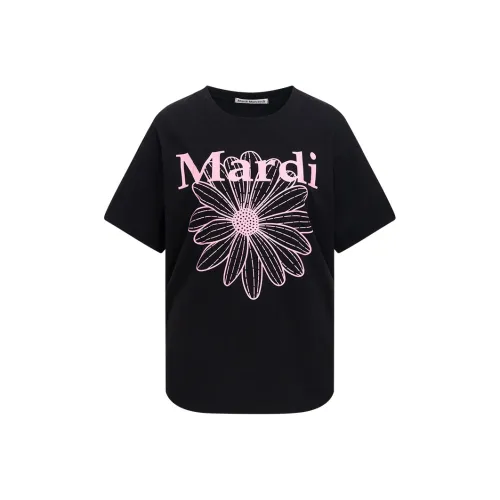 MARDI MERCREDI SS24 Рукав с оборванным плечом T-рубашка Женская