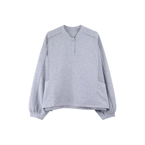 DianThia Т-рубашка с оборванным рукавом женская серая