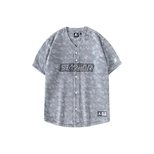 STARTER T-рубашка с оборванным рукавом женская джинсовая светло-синяя