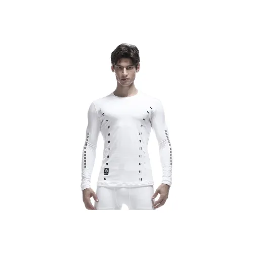 NORVINCY Дышащая одежда для тренировок Sweat Wicking с точечным узором унисекс белый