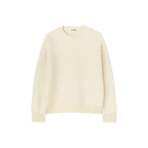 JIL SANDER Экрю Женские Свитеры