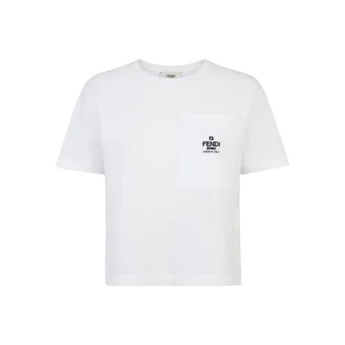 FENDI Стандартная T-рубашка Женская Белая
