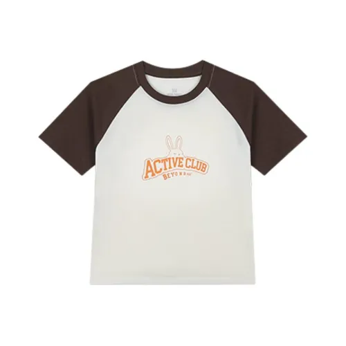 361° T Рубашка Женская Кремово-Белый Каштановый Коричневый