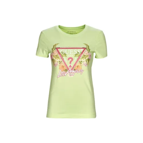 GUESS T-Shirt Женская Светло-Зеленая