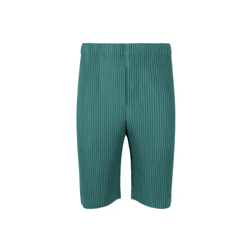Homme Plissé Issey Miyake Мужские Повседневные Шорты Железо Синий