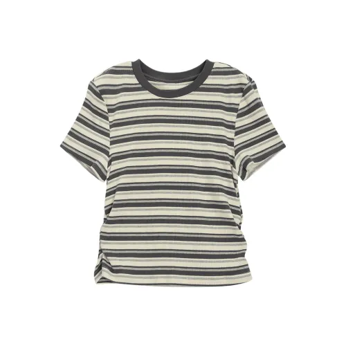 Fragment T Рубашка Женская Серый Белый