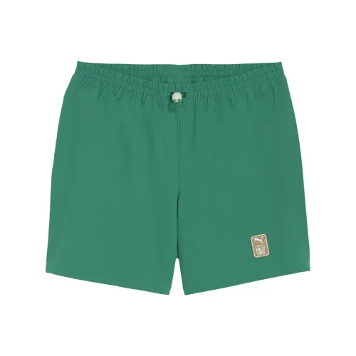 PUMA x FIRST MILE Вязаные ткани 5' Короткий FIRST MILE Co Branded Спортивные шорты Мужской Темно-зеленый