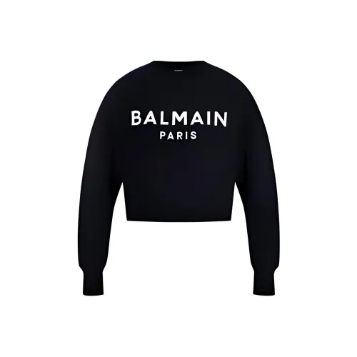 BALMAIN Черные Женские Т-рубашки