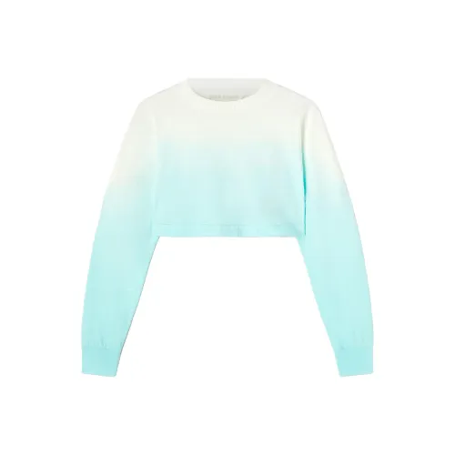 PALM ANGELS Светло-синий Женские Короткие Топы