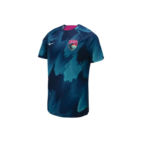 Nike San Diego Wave FC Футбол Джерси Мужской Синий