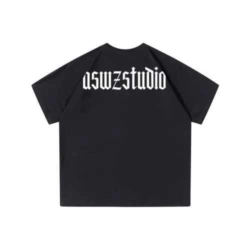 ASWZ Круглый вырез Свободный крой Прямой крой Рубашка Женская