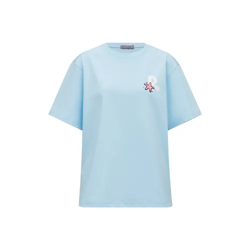 RA RN T-Shirt Женская Светло-Синяя