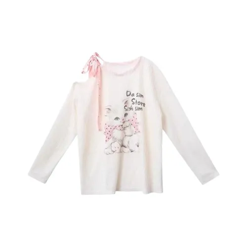 KYKW Белые Женские Футболки