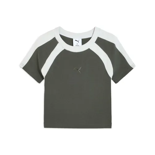 Puma Dare TO Рукав реглан T Рубашка Женская Минеральный Серый 83