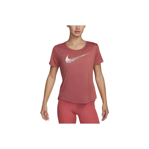 Nike Бег T-Shirt Женская Rusty Red