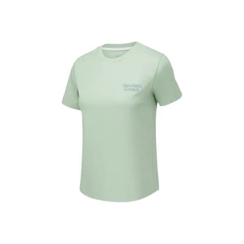 Skechers Mountain and Wild Outdoor Series T-Shirt Женская Sea Bubble Green 03P1