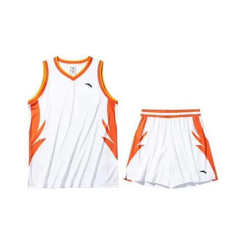 ANTA Basketball Collection Баскетбольная коллекция Костюм для баскетбола Мужской Pure White Flame Orange Pure White