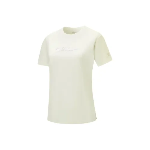 XTEP Variety Тренировки Коллекция T Рубашка Женские Мягкий Грушево-желтый