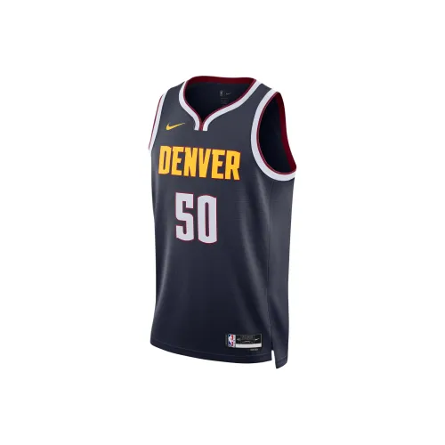 Nike Denver Nuggets Icon Edition 2022 23 Баскетбольная Джерси Мужская Университетская Морской Синий