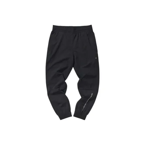 LINING Sports Life Collection Стандартные Черные Мужские Спортивные Брюки