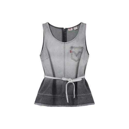 Levi's Майка Женская Серый Белый