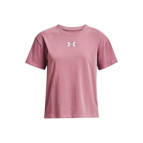 Under Armour Crest T-Shirt Женская Розовая