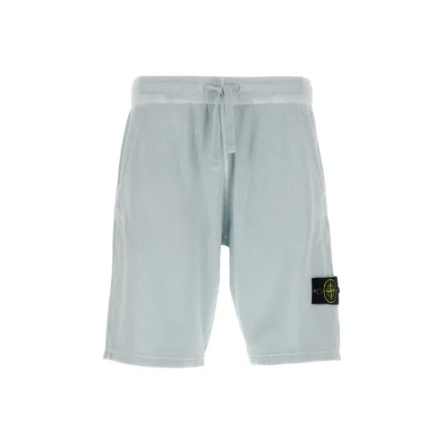 STONE ISLAND Повседневные шорты Мужские Светло-синие