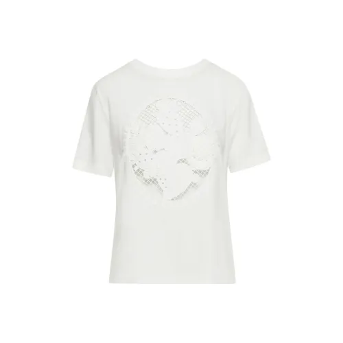 Oscar De La Renta SS24 T Рубашка Женская Белая