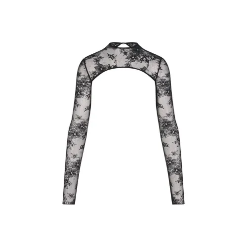 SKIMS Ультра Fine Lace SHRUG CROP TOP Женские Onyx Onyx