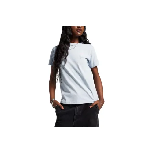 Конверс Весна Blooms T-Shirt T-Shirt Женская Серый Синий