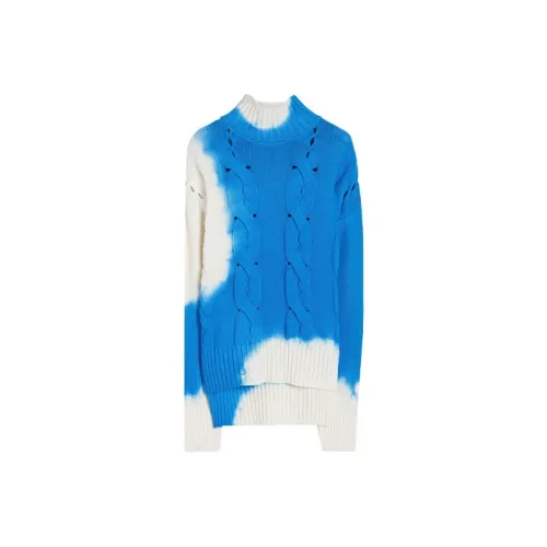 Off Белый FW21 Синий Женские Свитеры