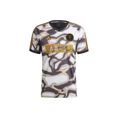 Adidas Черный Смешанный Цвет Мужская Футбольная Джерси